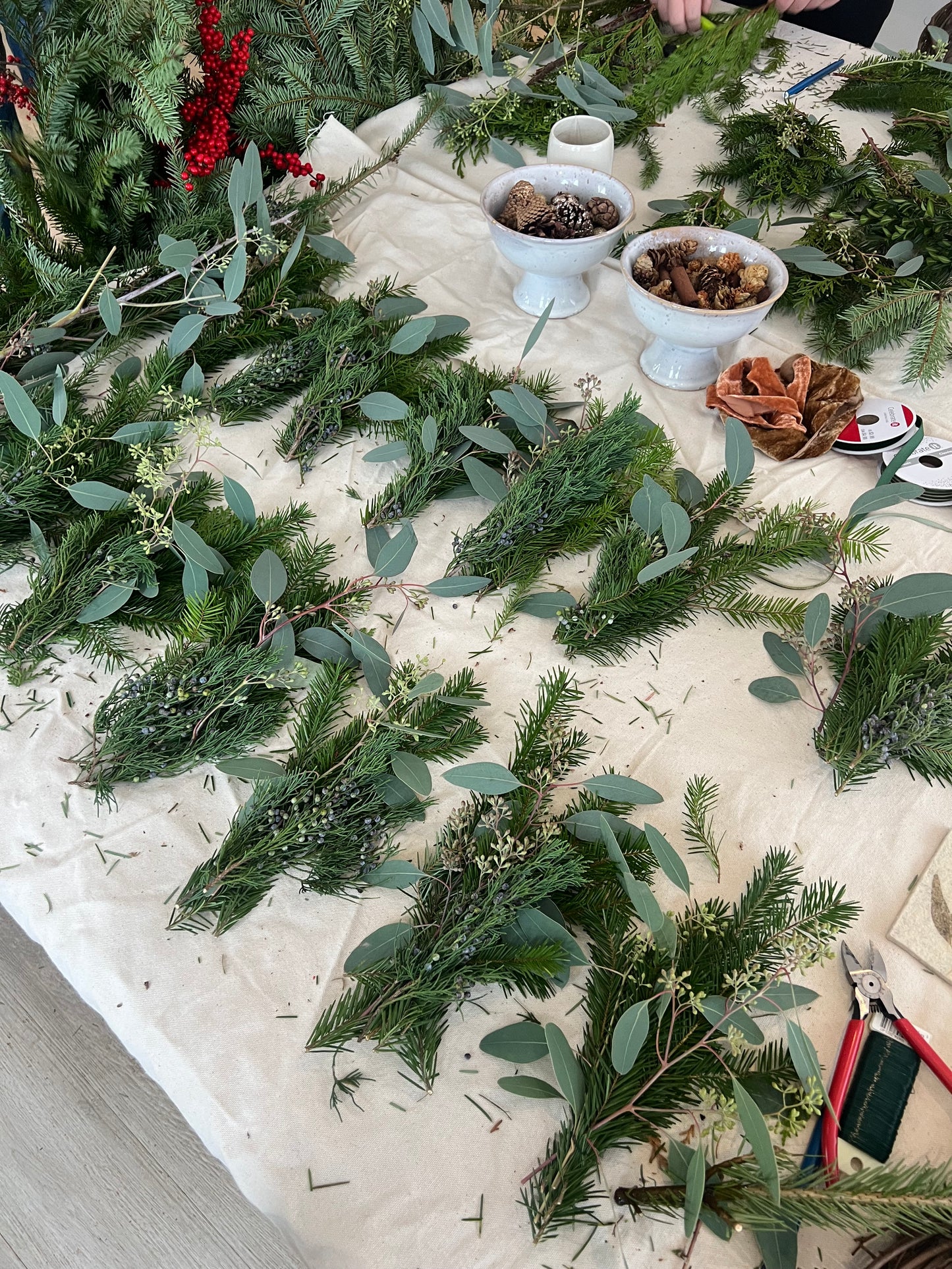 Holiday Wreath Workshop at Philia Flora Studio